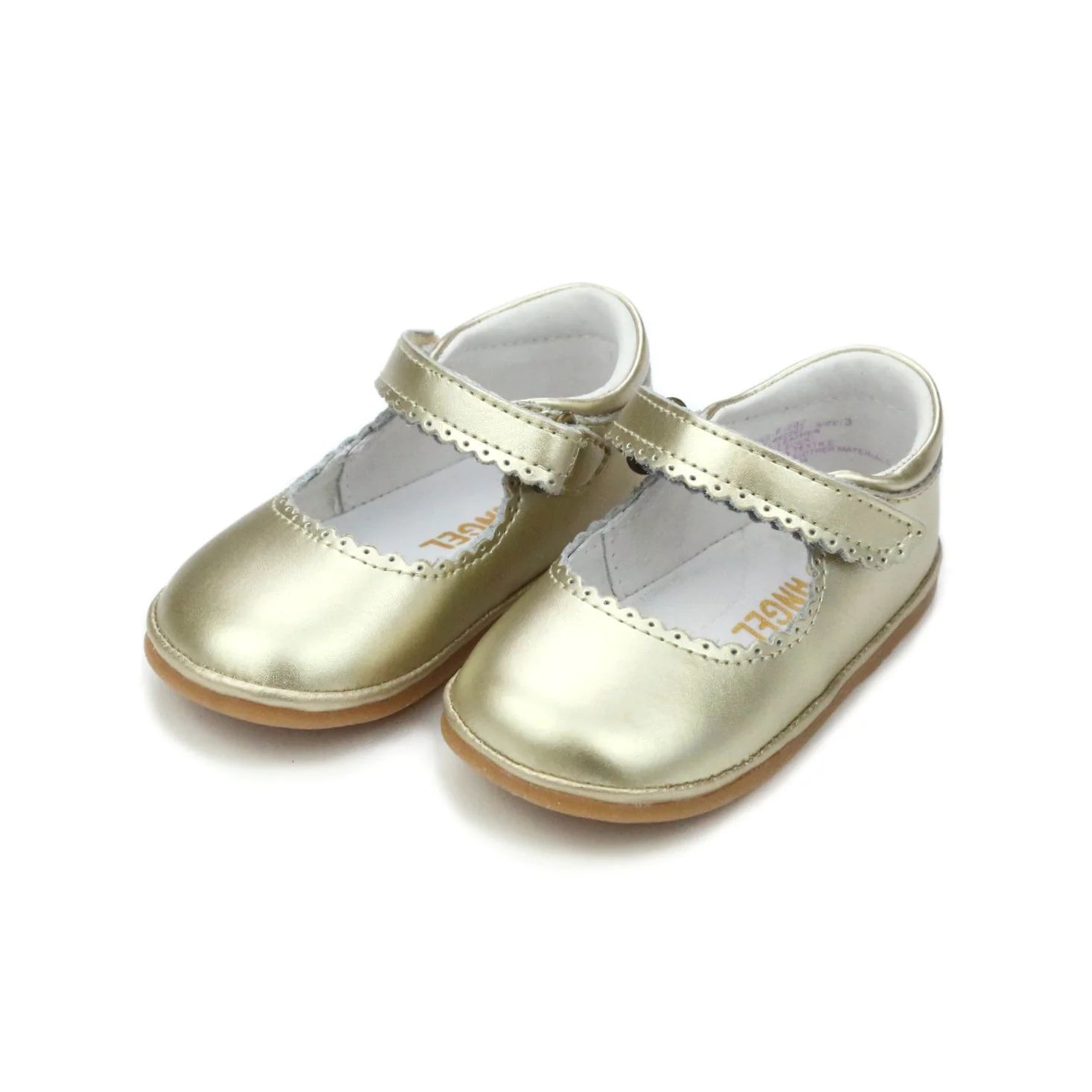 Cara Scalloped Mary Jane | Gold