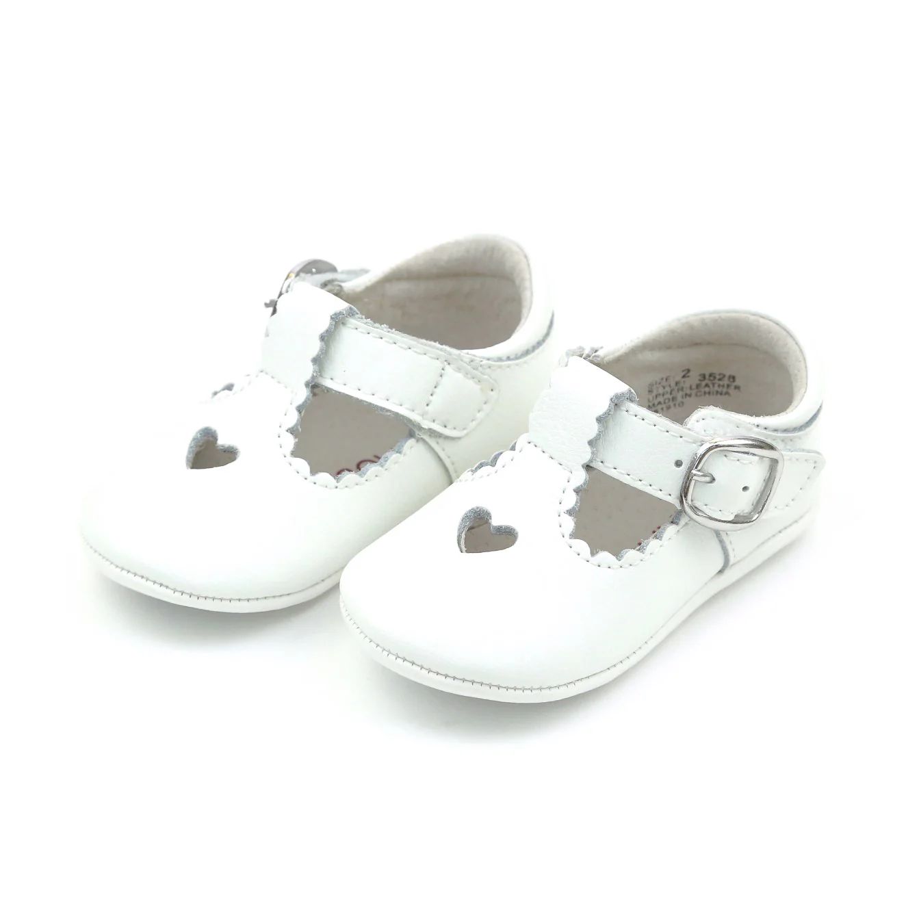 Rosalie Heart Crib Mary Jane | White