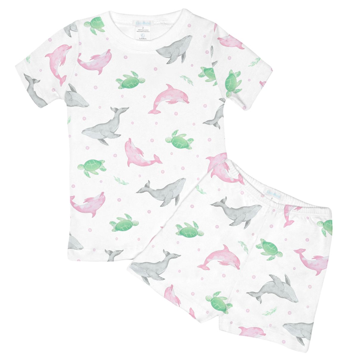 Ocean Friends Short Set | Pink