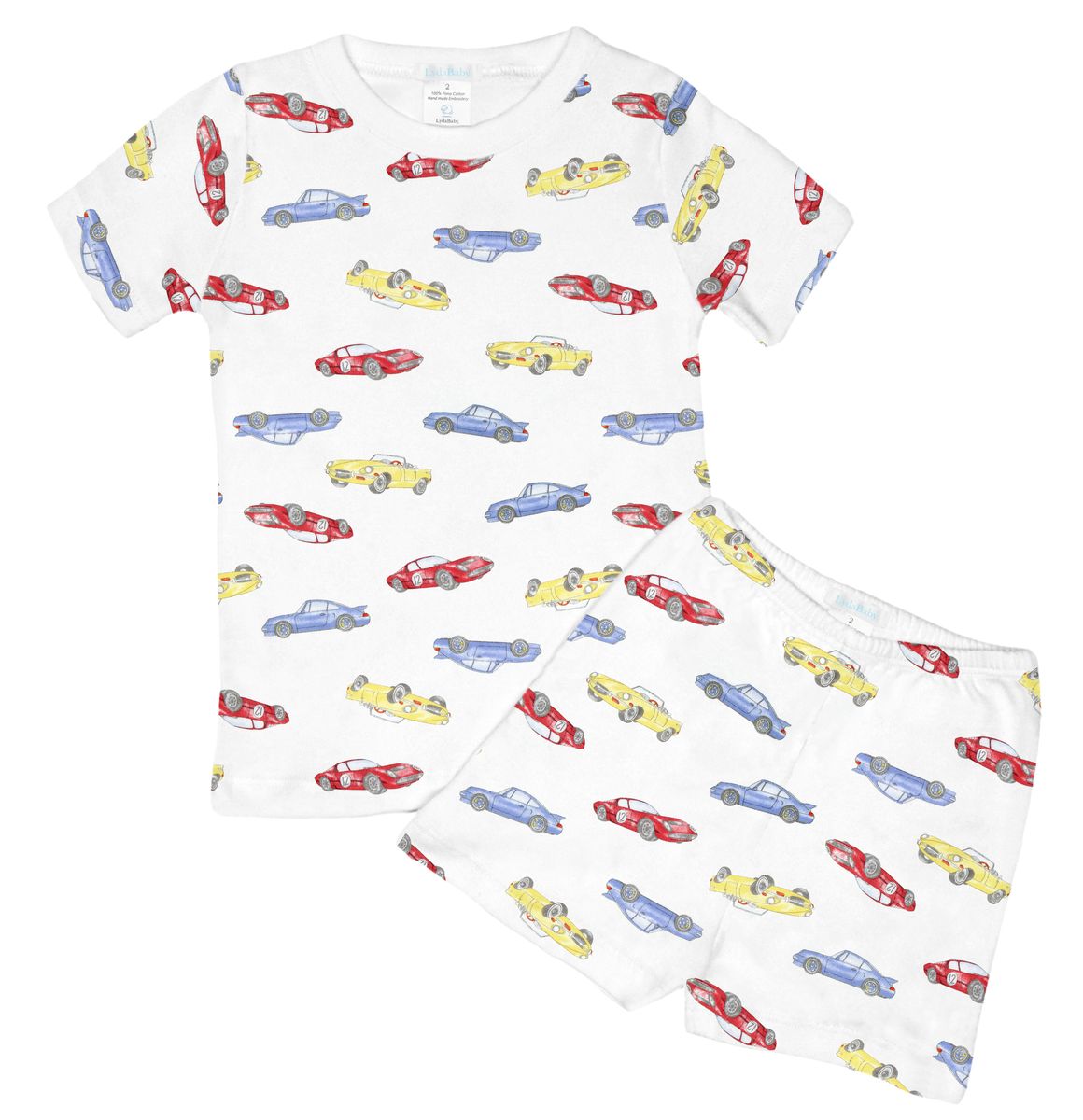Watercolor Racing Cars Short Set