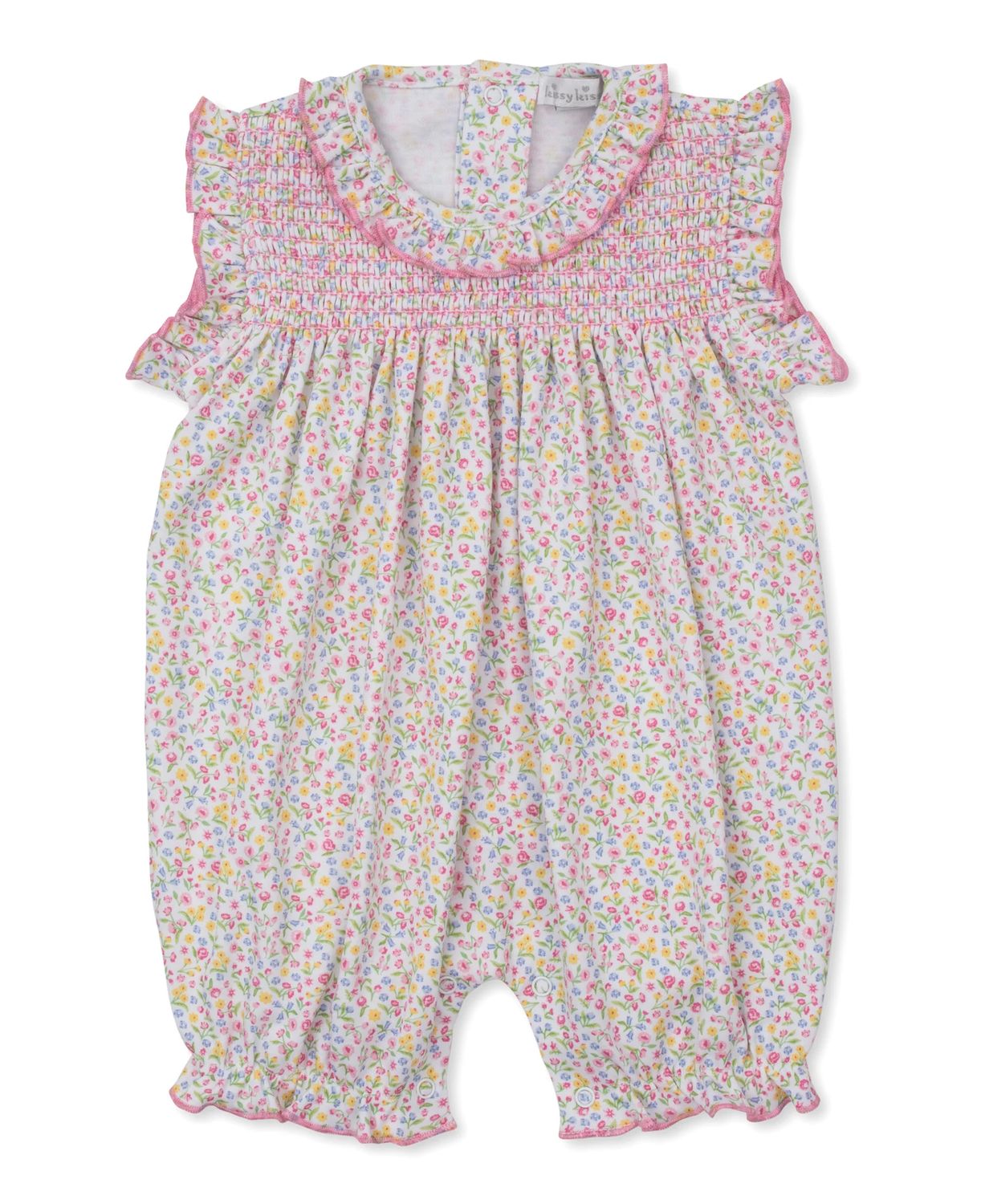 Floral Short Smocked Playsuit | Garden Trellis