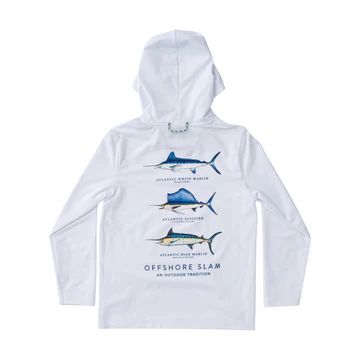 Long Sleeve Pro Performance Fishing Hoodie | Bright White