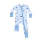 2 Way Zipper Romper | Blue Deep Sea Fishing