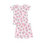 Loungewear Short Set | Watermelon Hearts