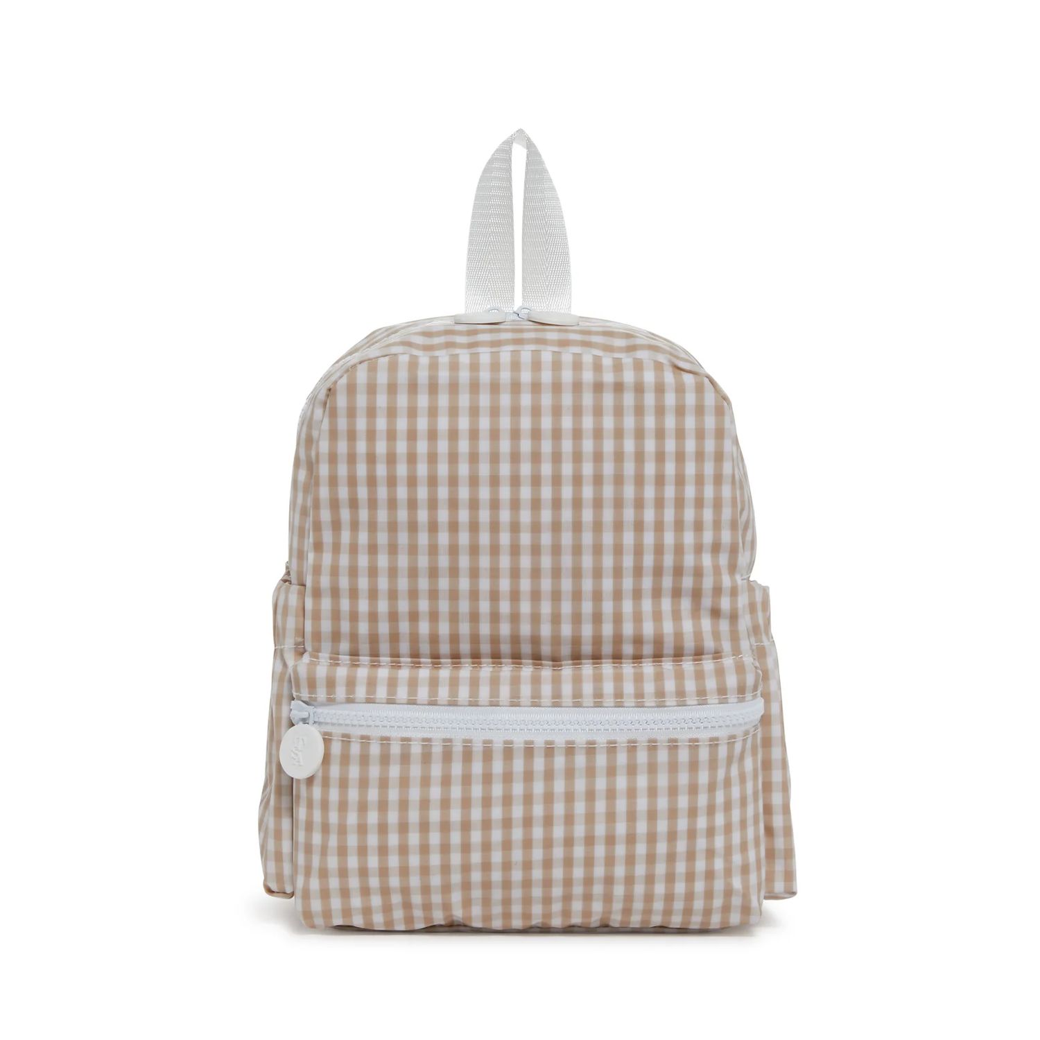 Mini Backer  Backpack | Gingham Khaki