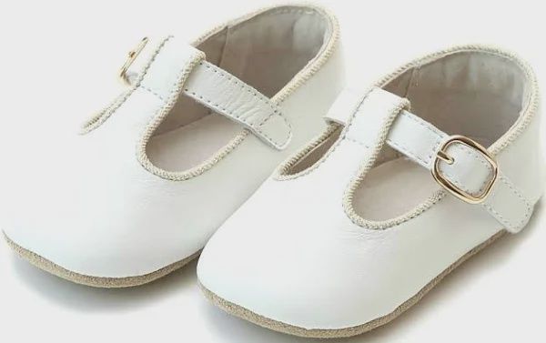 Evie T-Strap Crib Mary Jane | White