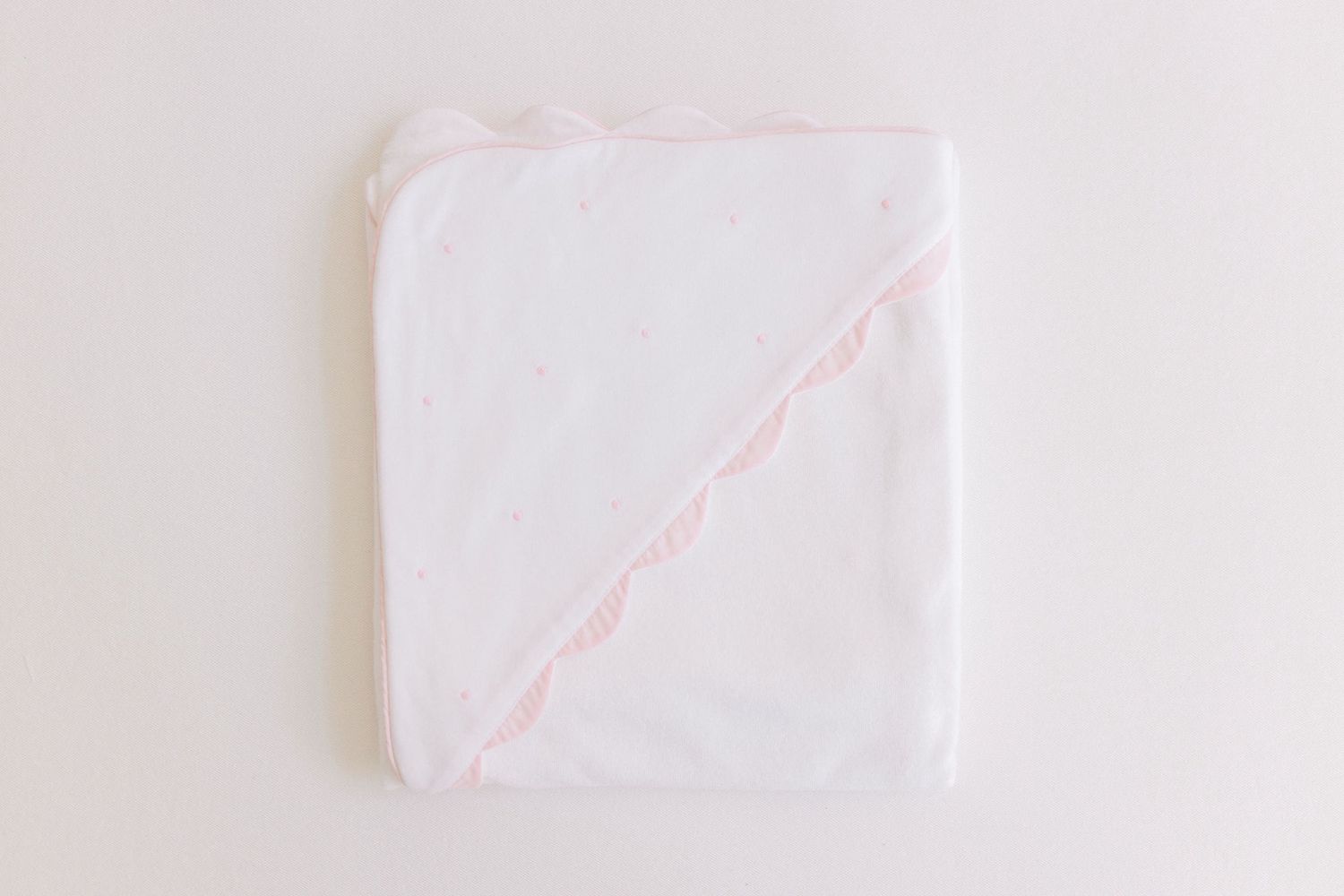 Hooded Towel – Pink Dots