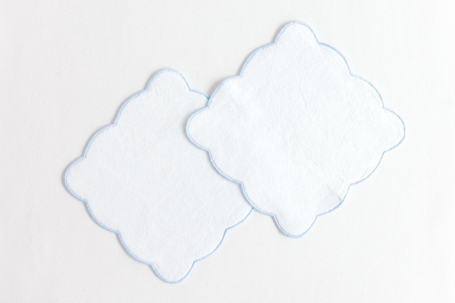 Washcloth – Blue Scallops