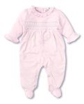CLB Charmed Footie With Hand Smock | Pink