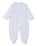 CLB Charmed Footie With Hand Smock | White