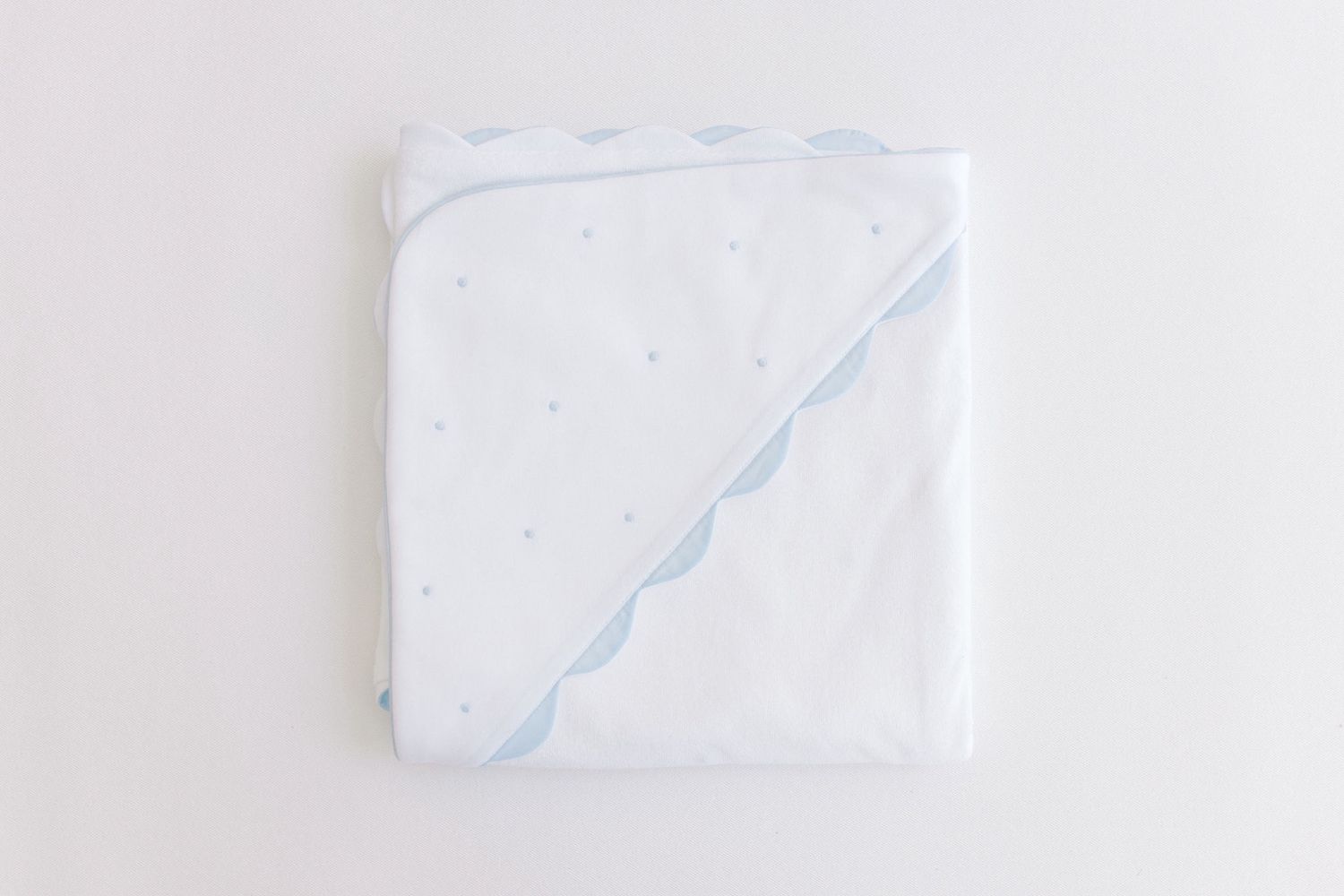 Hooded Towel | Blue Dots