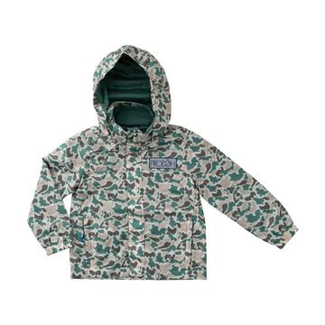 Boys Reflective Rain Jacket | Neutral Break Point Camo