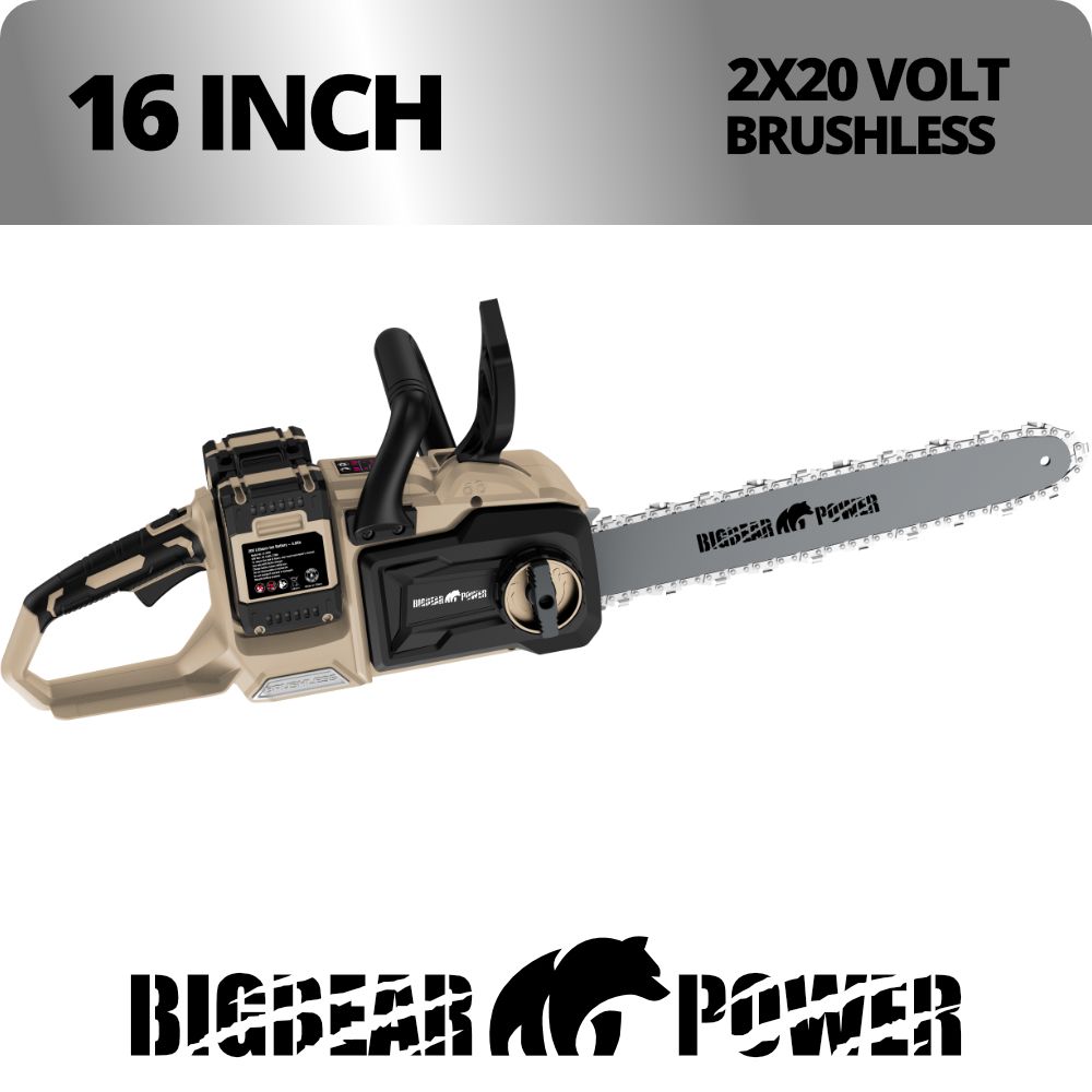 16 IN 4.0Ah Dual 20v Bigbear Power Chainsaw KIT