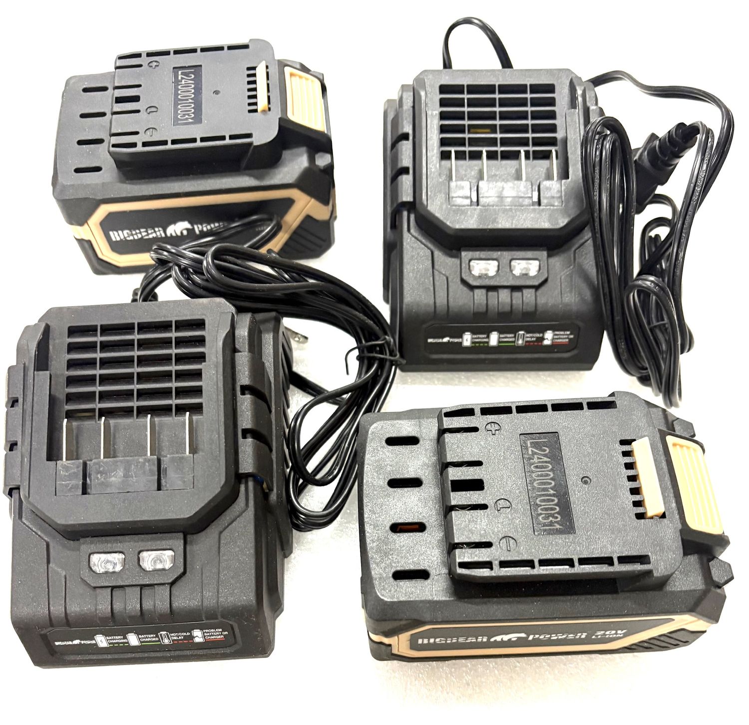 BBBAT KIT 2) Batteries, 2) Chargers