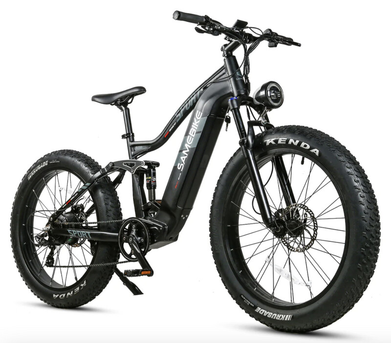 750w Fat Tire RS-A08 Mtn Bike, Colour: Black