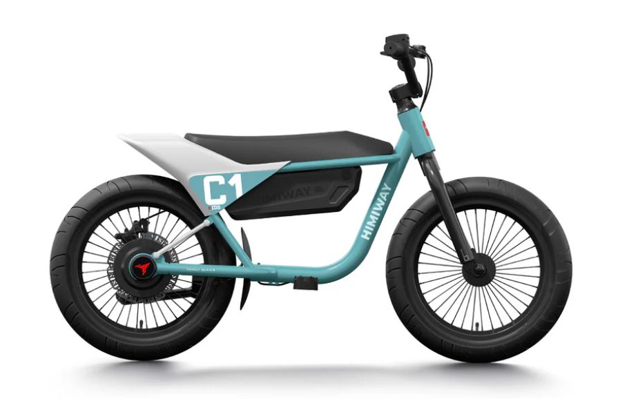 350w C1 Kids Bike, Colour: Cyan