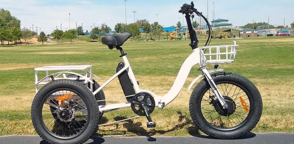 500w Folding Trike, Colour: White