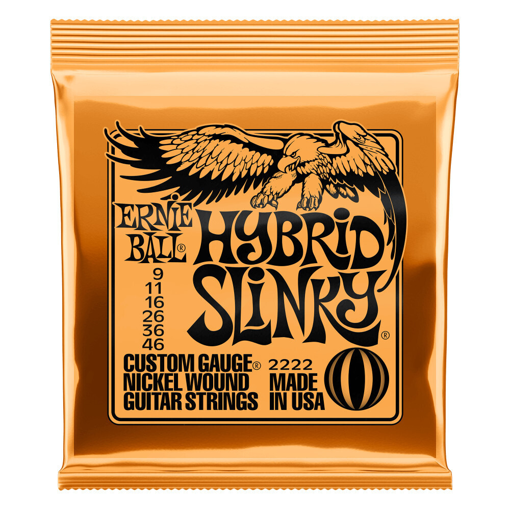 Ernie Ball 2222 Hybrid Slinky Nickel Wound Electric Guitar Strings - 9-46 Gauge