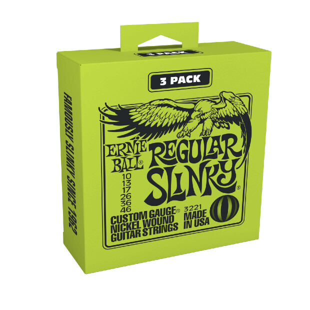 Ernie Ball 3221 Regular Slinky 3 Pk - 10-46 Gauge