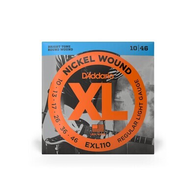 D'Addario EXL110 Nickel Wound Regular Light Electric Guitar Strings 10-46