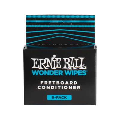 Ernie Ball 4276 Wonder Wipes Fretboard Conditioner 6 Pack