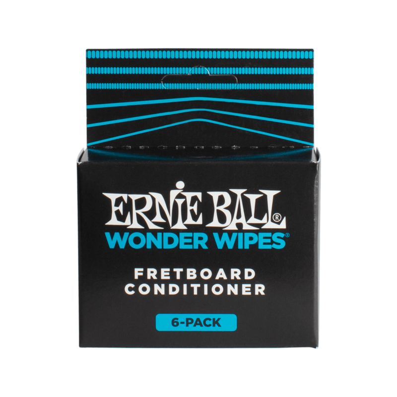 Ernie Ball 4276 Wonder Wipes Fretboard Conditioner 6 Pack