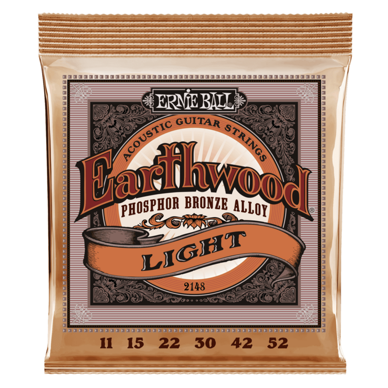 Ernie Ball 2148 Earthwood Light Phosphor Bronze Acoustic - 11-52