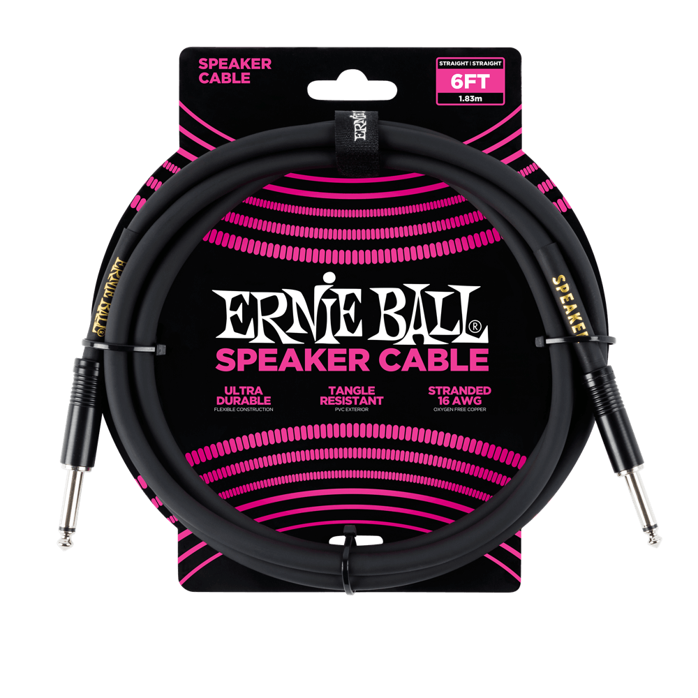 Ernie Ball 6072 6' Straight/Straight Speaker Cable