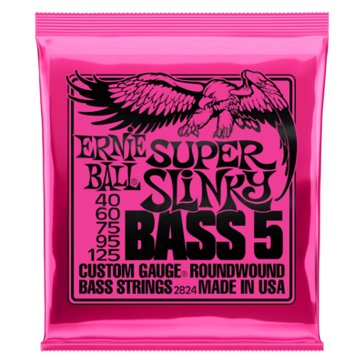Ernie Ball 2824 Super Slinky 5-String Nickel Wound - 40-125