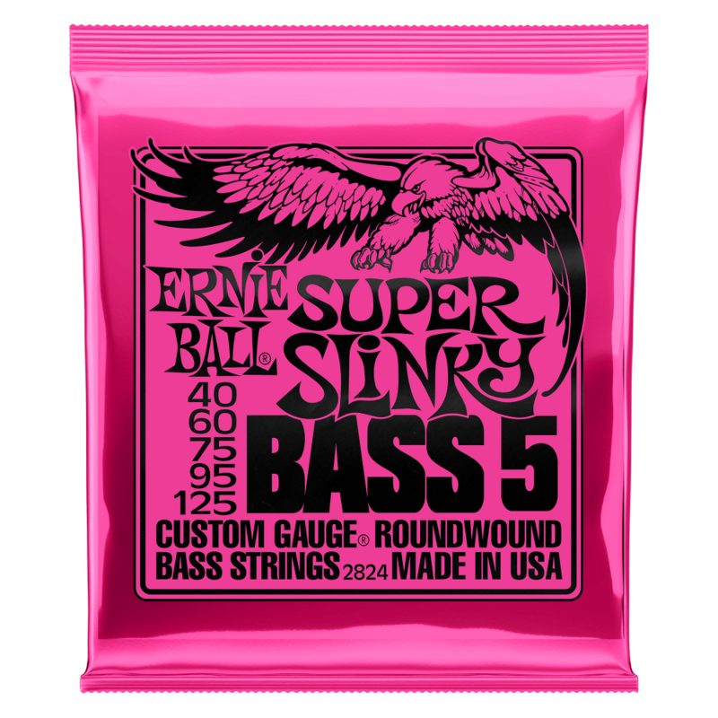 Ernie Ball 2824 Super Slinky 5-String Nickel Wound - 40-125
