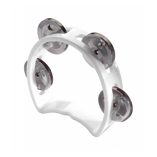 Stagg Plastic Cutaway Mini Tambourine White