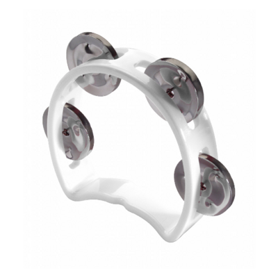 Stagg Plastic Cutaway Mini Tambourine White
