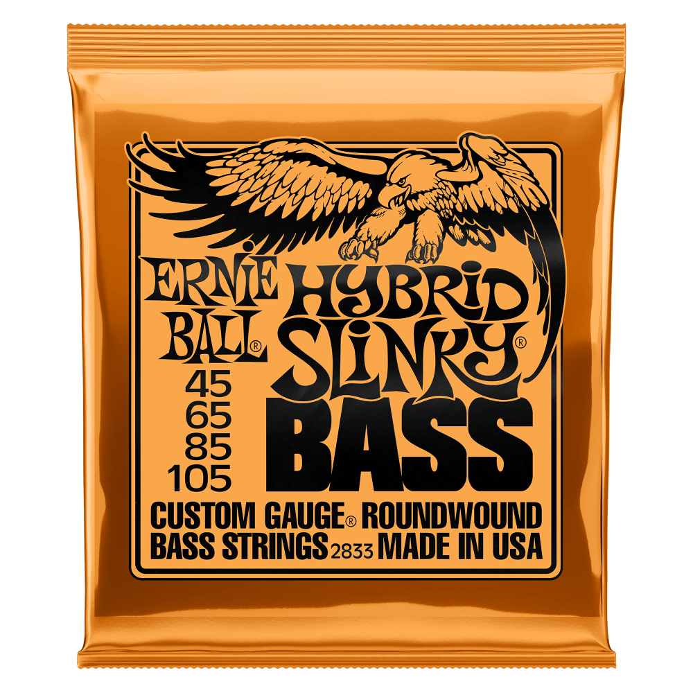 Ernie Ball 2833 Hybrid Slinky Nickel Wound Electric Bass Strings - 45-105 Gauge