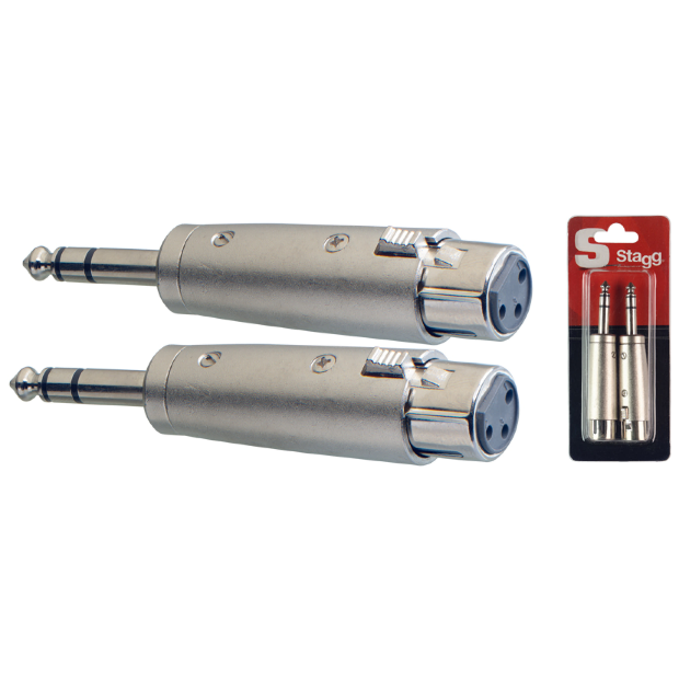 Stagg 2 x Male Stereo Phone-Plug/Symetrical Female XLR Adaptor