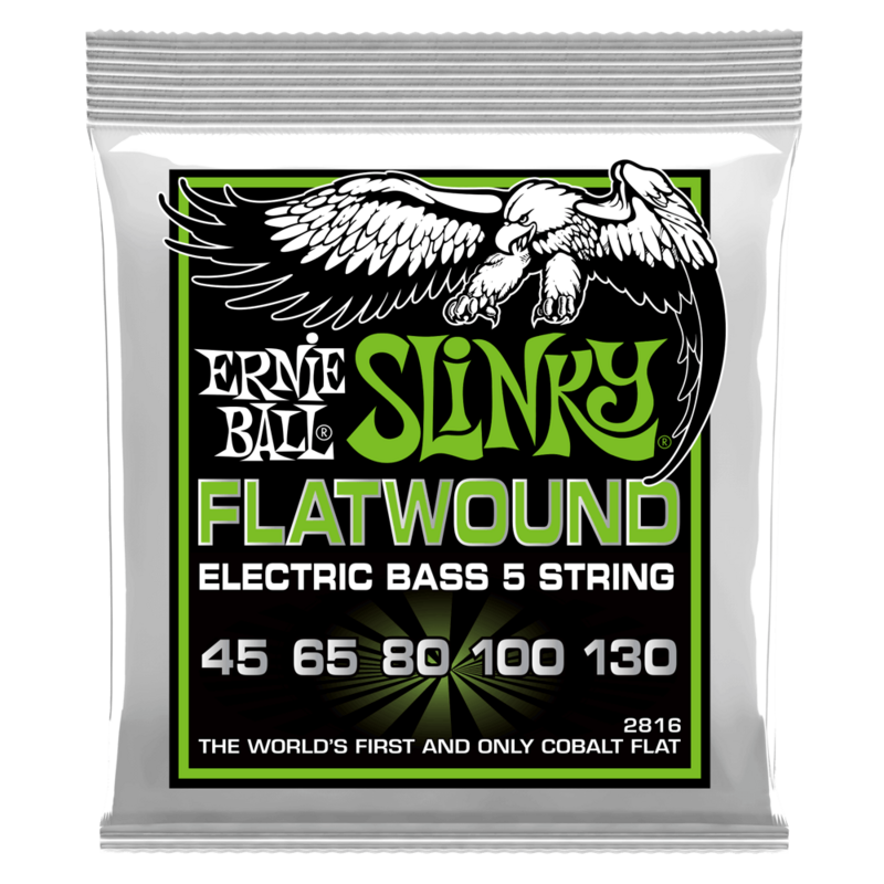 Ernie Ball 2816 Regular Slinky 5-String Flatwound  - 45-130