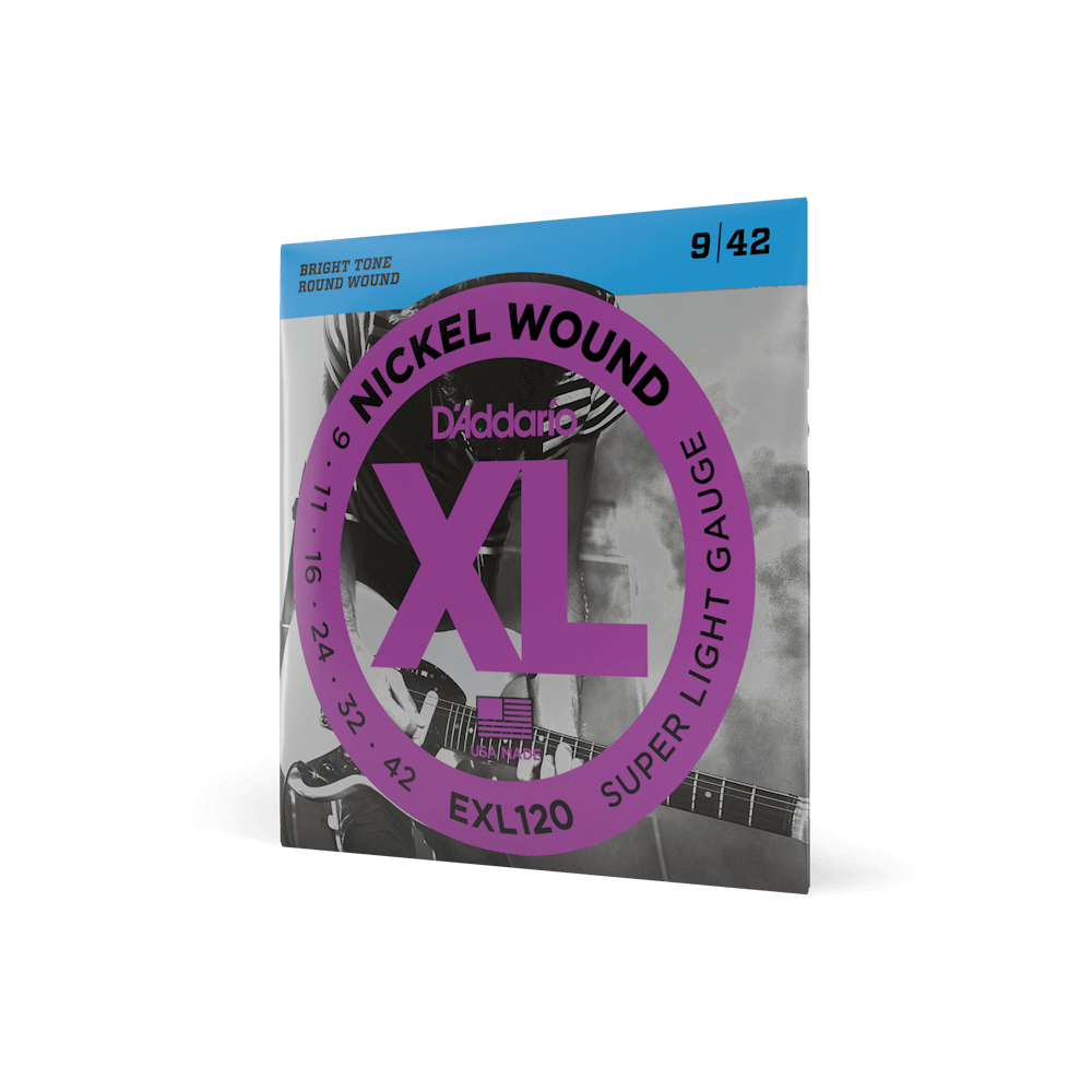 D'Addario EXL120 Nickel Wound Super Light Electric Guitar Strings 9-42