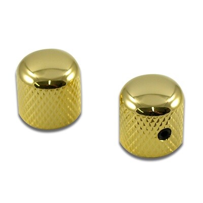 WD® Brass Dome Knob Set Of 2 With 1/4 in. Internal Diameter Gold