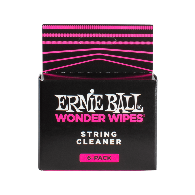 Ernie Ball 4277 Wonder Wipes String Cleaner 6-Pack