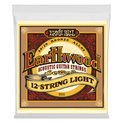 Ernie Ball 2010 Earthwood Light 12-String 80/20 Bronze 9-46 Gauge