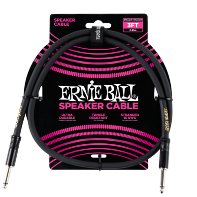 Ernie Ball 6071 3' Straight/Straight Speaker Cable