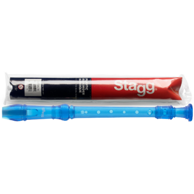 Stagg Soprano Recorder w/Baroque Fingering Blue