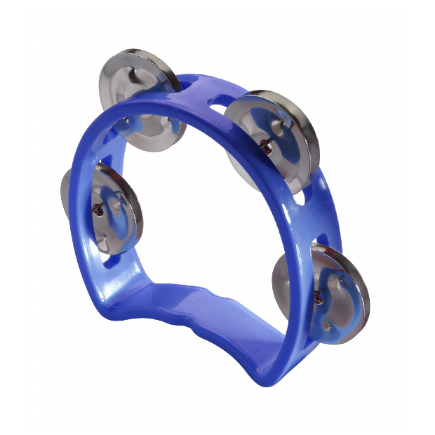 Stagg Plastic Cutaway Mini Tambourine Blue