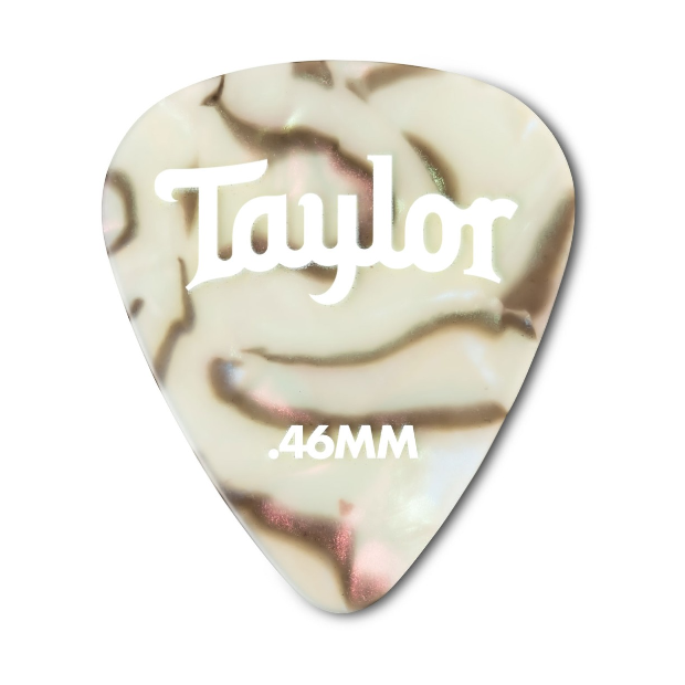 Taylor Celluloid 351 Guitar Picks, Abalone, 12-Pack
