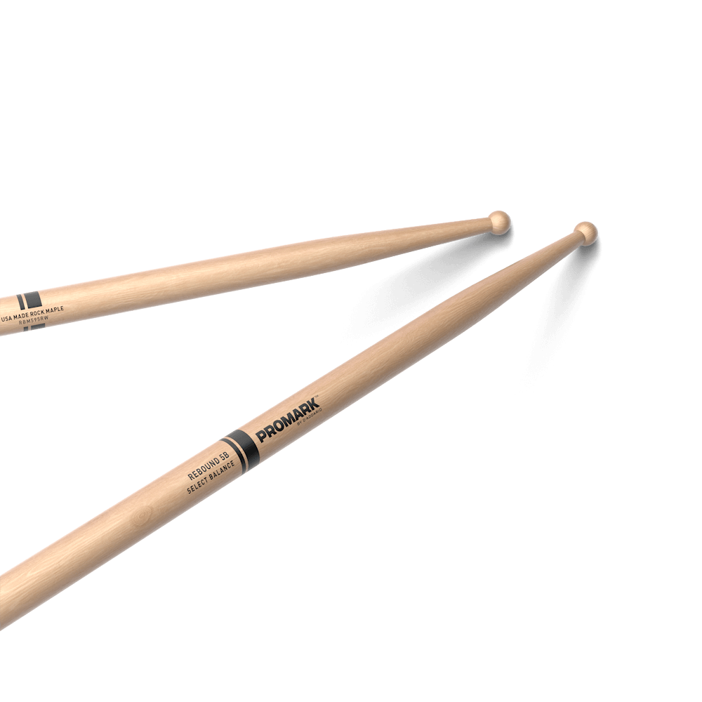 Promark Finesse Rebound 5B Maple Round Wood Tip Drumstick