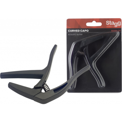 Stagg Curved "Trigger" Acoustic/Electric Guitar Capo Black