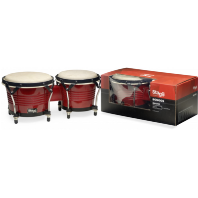 Stagg Wood Bongo 7.5"+ 6.5" Cherry