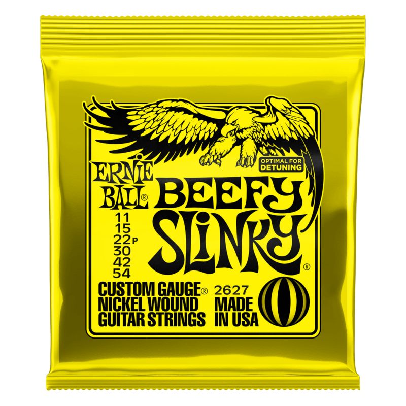 Ernie Ball 2627 Beefy Slinky Custom Nickel Wound Electric Guitar Strings - 11-54 Gauge