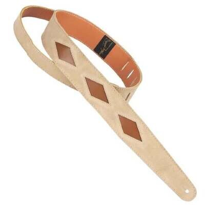 Henry Heller Diamond Cut-Out Leather Strap Sand/Brown