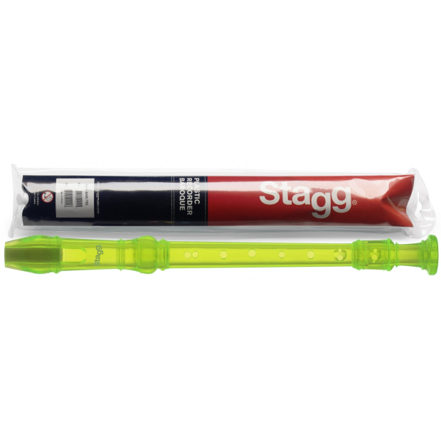 Stagg Soprano Recorder w/Baroque Fingering Green