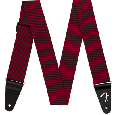 Fender Modern Tweed Strap, Black/Red 2"